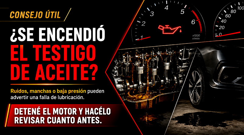 Consejo sobre el testigo de aceite